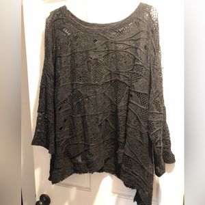 Lightweight Black lace sweater